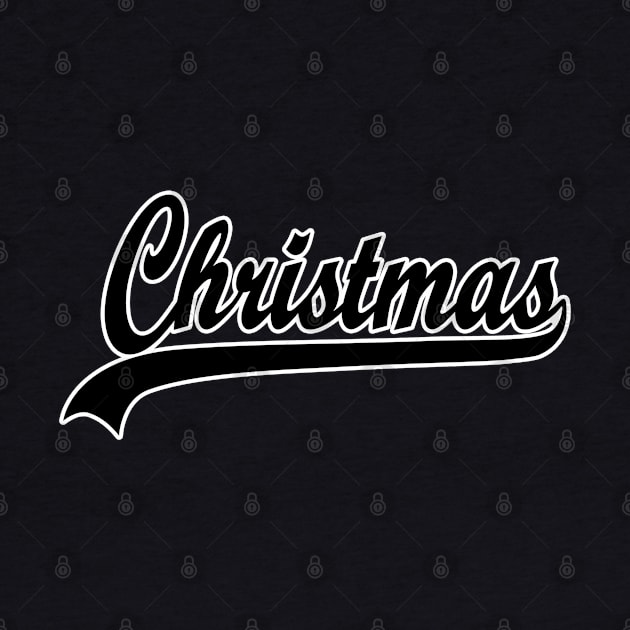 Sporty Christmas Xmas Typography Xmas Gift For Baseball Fans by BoggsNicolas